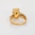 Mid 20th Century Natural Opal Diamond Ring Vintage 14k Yellow Gold Oval Fine Jewelry size 7.25 For Sale - Image 5 of 7