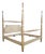 Spiral Twist King Size Painted 4 Post Bed For Sale