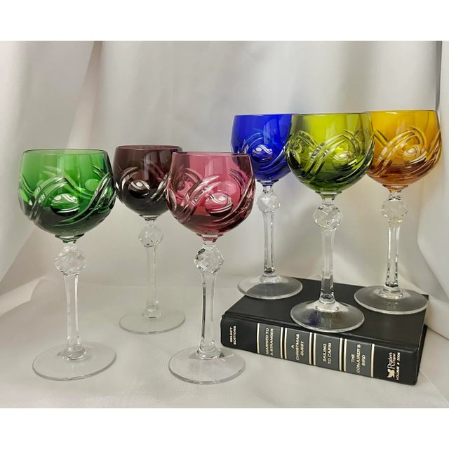 This is for a beautiful and unique set of amazing colored glasses. These Bohemian Styled statement glasses measure: 8...