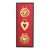 Framed Antique English Horse Brass "Heart" Trio For Sale