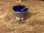 This is an elegant vintage set of 4 Silver plate salts with 2 spoons. The interior is made of royal blue glass. The set...