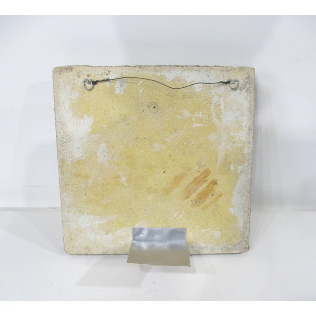 Sand Mid Century Bird Flower Wall Sculpture by Barbara Field For Sale - Image 8 of 12