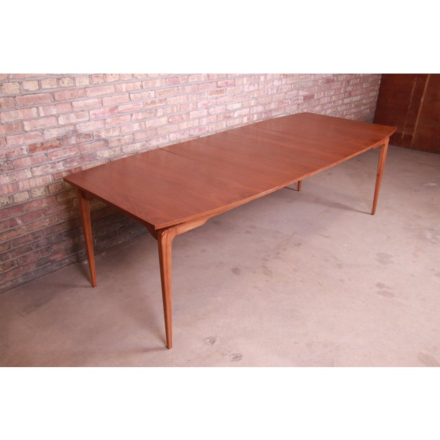 Ico Parisi Style MidCentury Modern Walnut BoatShaped Dining Table