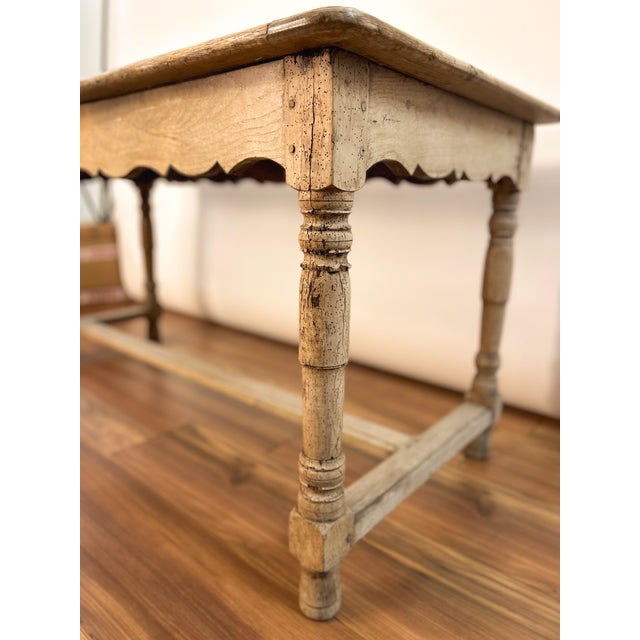 Late 19th French Oak Draper’s Table For Sale - Image 4 of 6