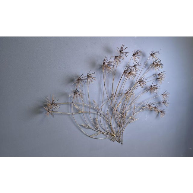 Gold Flower Sculpture from Curis Jeré, 1970s For Sale - Image 8 of 13
