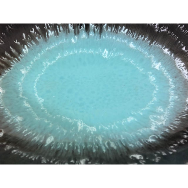 Mid 20th Century Mid Century German Pottery Decorative Bowl W/24k Gold Rim For Sale - Image 5 of 10