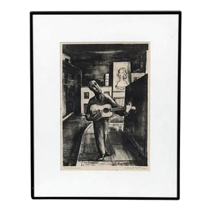 Mid 20th Century New York School Abstractionist Original Lithograph Signed Albert Kotin