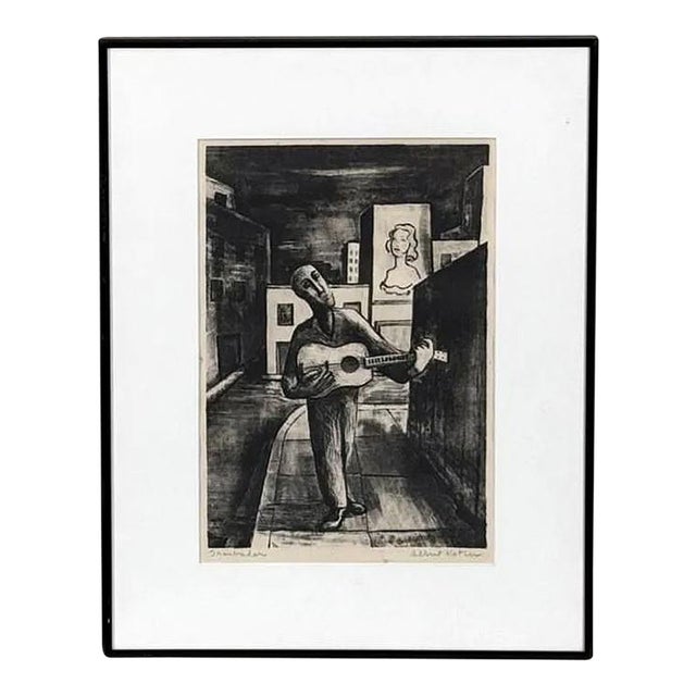 New York School Abstractionist Original Lithograph Signed Albert Kotin For Sale