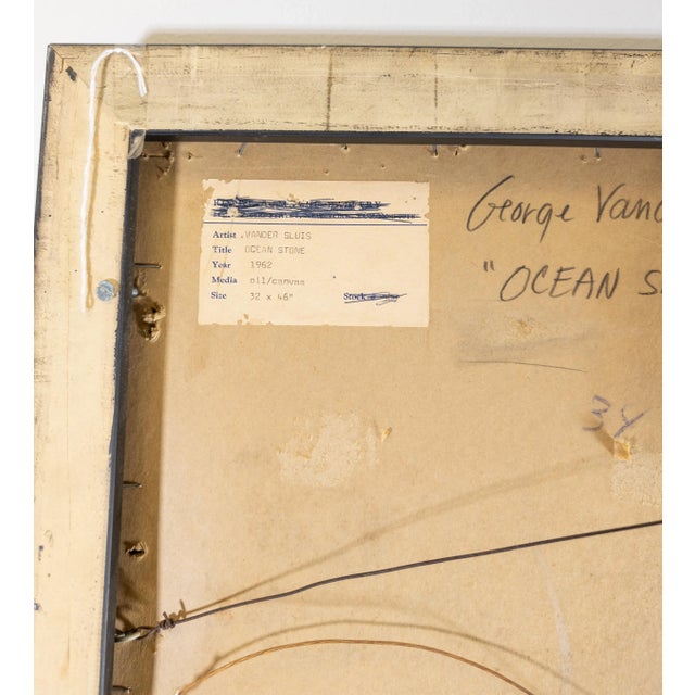 Mid-Century Modern Abstract Expressionist Painting by George Vander Sluis For Sale - Image 11 of 12