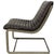 Mid-Century Modern Bernhardt Leather and Steel Lounge Chair For Sale - Image 3 of 6