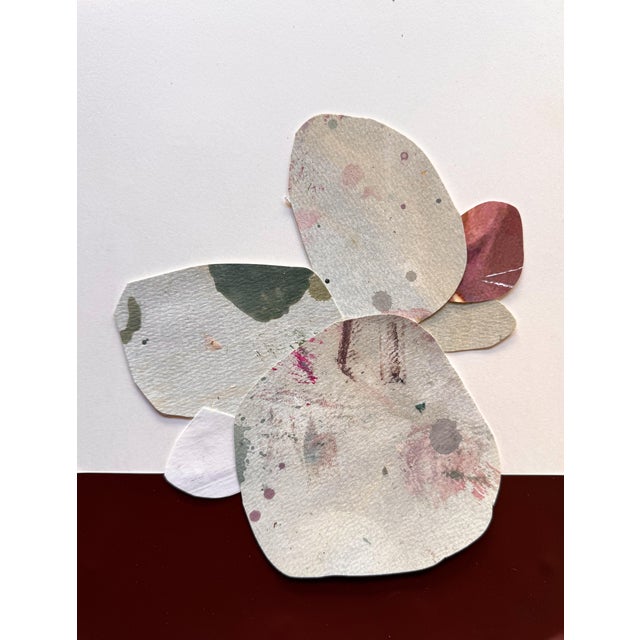 Paper "Love Without Words 2" Original Mixed-Media Collage on Paper by Zac Woodiel For Sale - Image 7 of 9