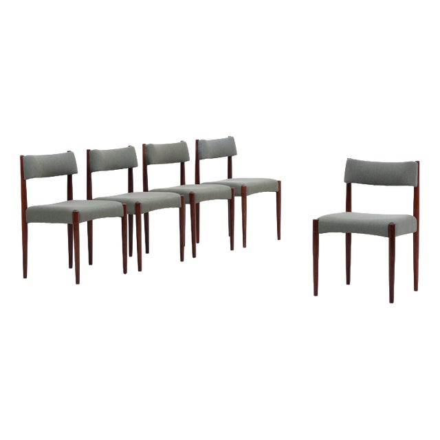 Vintage Danish Chairs by Knud Faerch for Bovenkamp, 1960s, Set of 5 For Sale