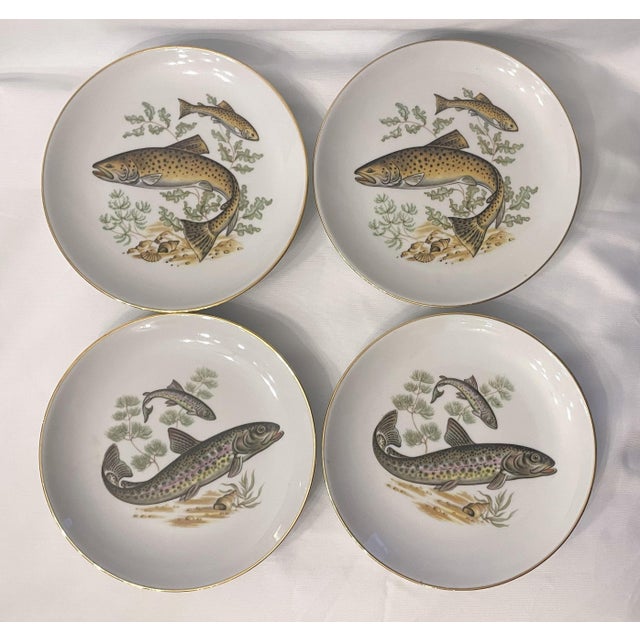 Mid 20th Century Mid 20th Century Naaman Ltd. Muskey Fish Serving Set - 8pcs For Sale - Image 5 of 8