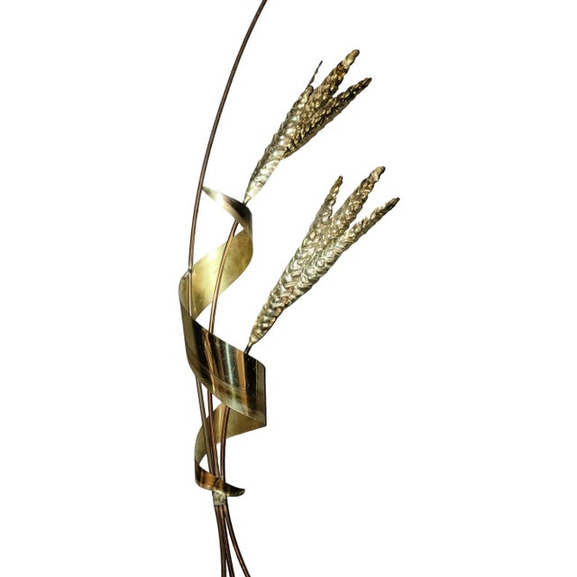 Pair of 1980s Modern Metal Wall Leaf Brackets For Sale - Image 4 of 6