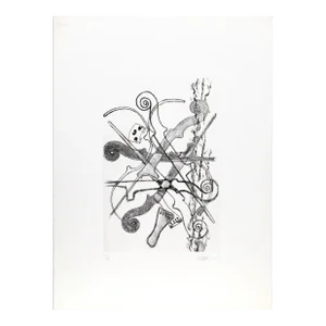 Violin Scrolls, Arman Etching