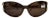 1980s Faux TortoiseShell and Brass Oversized Sunglasses by Valentino For Sale