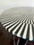 Modern Modern Geometric Black and White Striped Round Table Top for Any Dining Table by Made Goods For Sale - Image 3 of 12