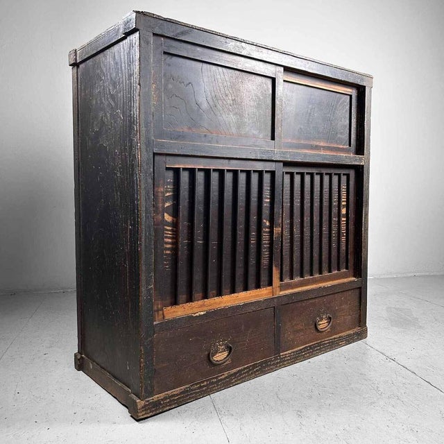Japanese Meiji Period Tansu Storage Cabinet For Sale - Image 6 of 17