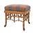 William Switzer Faux Bamboo Ottoman - BenchWith Plaid Upholstery For Sale - Image 15 of 15