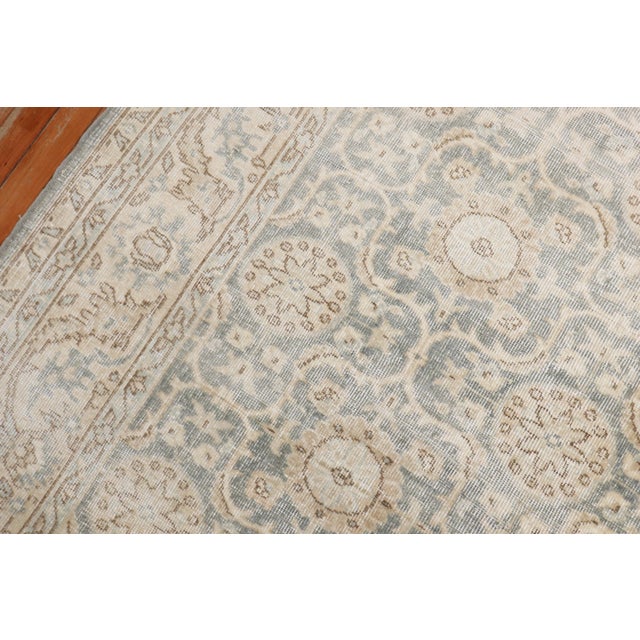 Industrial Green Worn Vintage Turkish Rug, 5'6'' X 9'8'' For Sale - Image 3 of 6