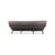 Mid-Century Italian Bamboo and Brown Leather Sofa For Sale - Image 4 of 10