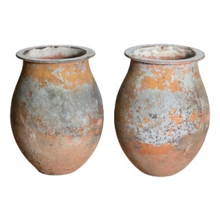 Pair of 19th Century French Cast Iron Jars For Sale