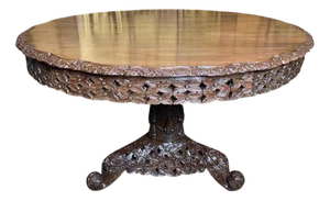Indonesian Pedestal Dining Table