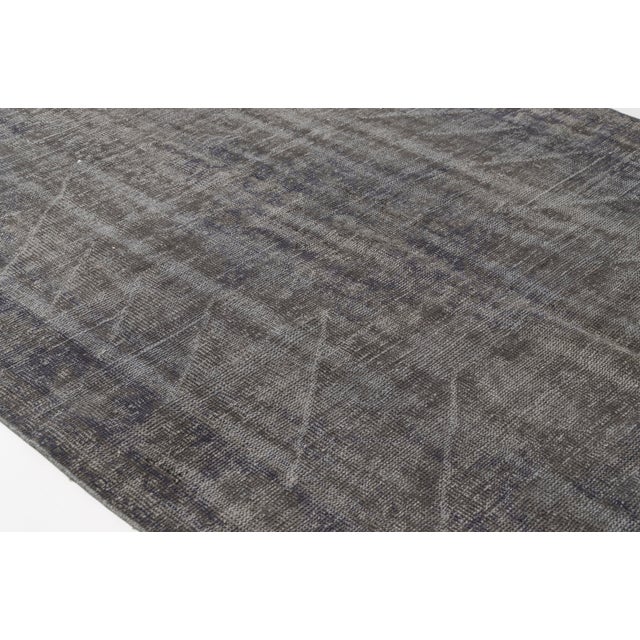Gray Vintage Anatolian Dark Grey Rug For Sale - Image 8 of 10