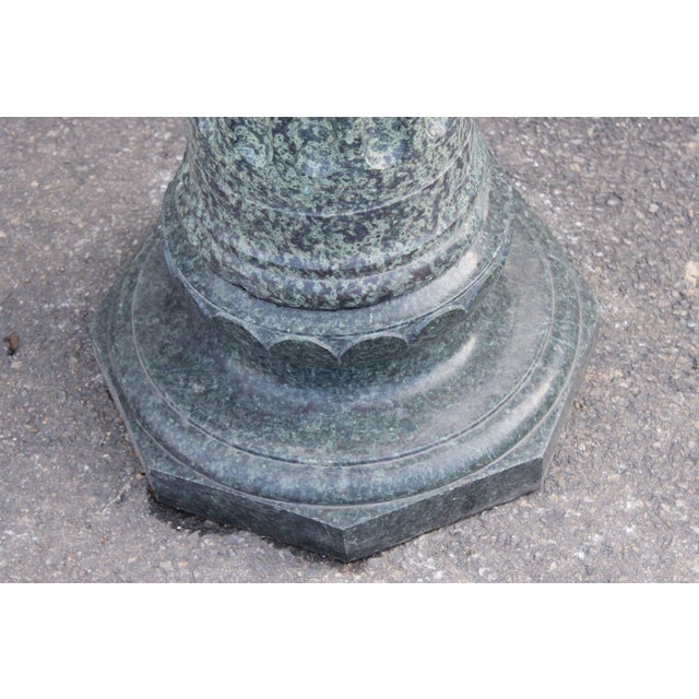 Vintage Carved Granite Pedestal Column For Sale - Image 11 of 12