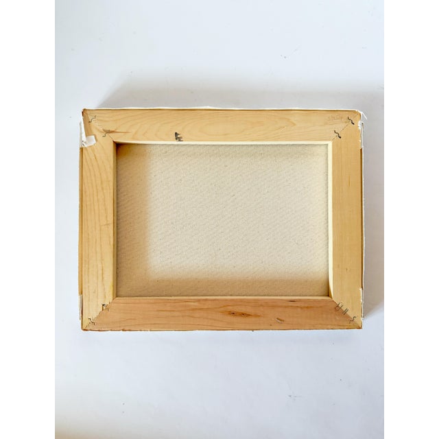Wood Impressionist Landscape Painting in Gilt Frame For Sale - Image 7 of 10