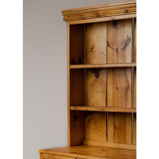 Vintage Pine Hutch. Measures 60"L x 80"H x 19.75" D. The top comes off of the base.