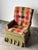 Olive Tweed Swivel Rocker With Patchwork Plaid Upholstery, 1970s For Sale - Image 4 of 18