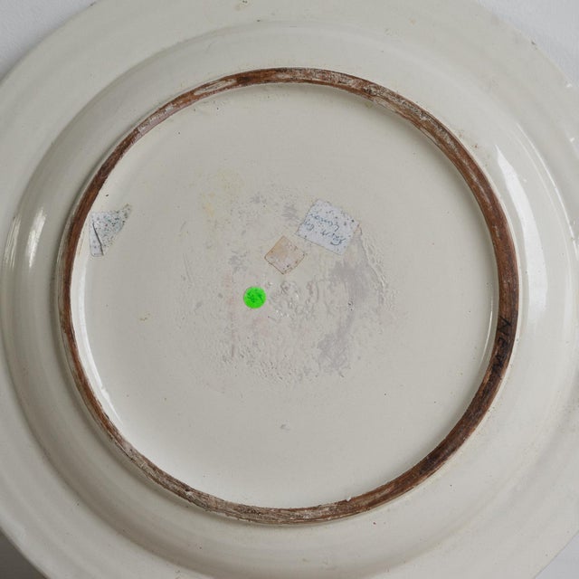 Large Vintage Italian White Glazed Majolica Pottery Charger/Platter, Mid 20th Century For Sale - Image 12 of 12