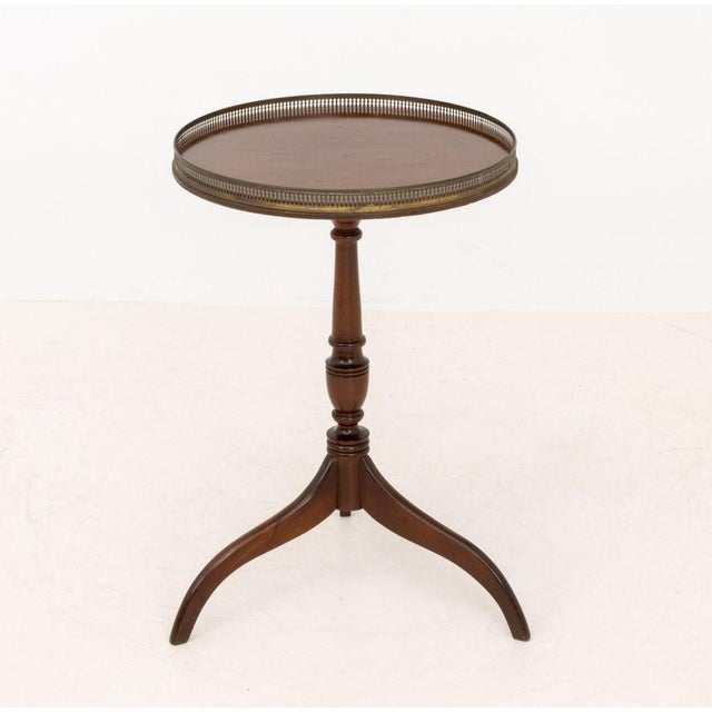 Schott Furniture Mahogany Circular Tripod Table For Sale In New York - Image 6 of 7