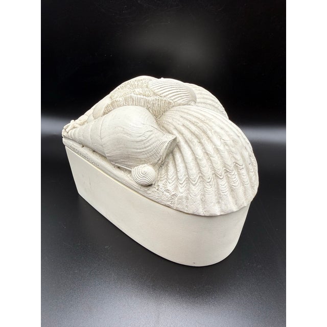 Vintage 2004 House Parts Sculptural Seashell Heart-Shaped Box For Sale In Seattle - Image 6 of 12