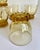Set of 8 MCM Libbey Amber Glass "Sonnet" Glasses For Sale In Los Angeles - Image 6 of 8