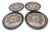 Mid-Century Modern 1970s Mikasa "Dimension Adonis" Dessert / Snack Plates, Set of 4 Salad For Sale - Image 3 of 14