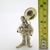Vintage Italian Handmade Genuine Silver Angini Branded Street Artist With Instrument Figurine, Made in Tuscany (Arezzo) For Sale - Image 13 of 13