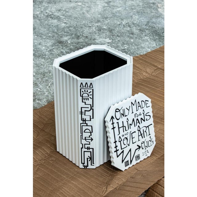 Marie Field White Resin Totem by Jérôme Bugara For Sale - Image 6 of 9