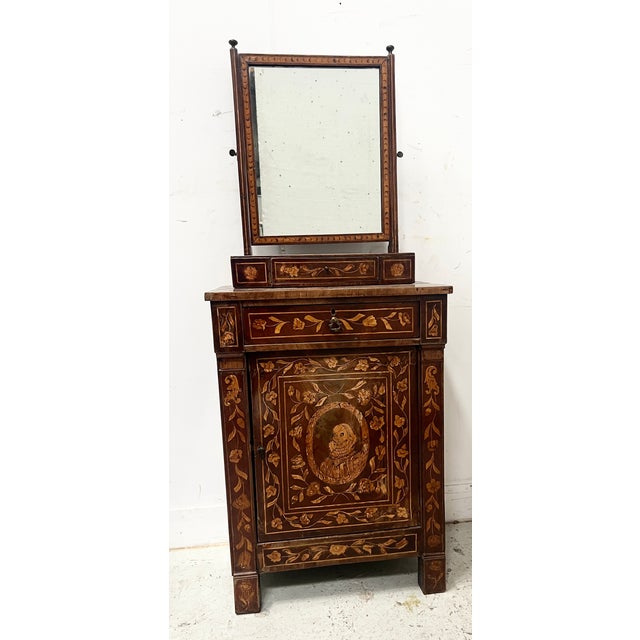 Dutch Marquetry Dressing Table, 19th Century For Sale - Image 13 of 18