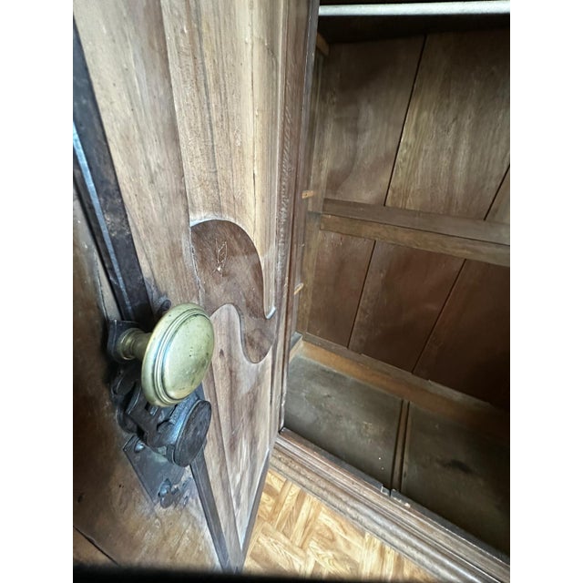 Large Alsatian Louis XV Style Wardrobe in Walnut, 18th Century For Sale - Image 11 of 18