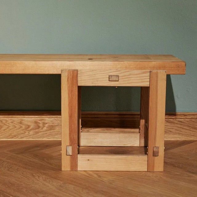 Pine Bench Trybo by Edvin Helseth, 1963 For Sale - Image 6 of 9