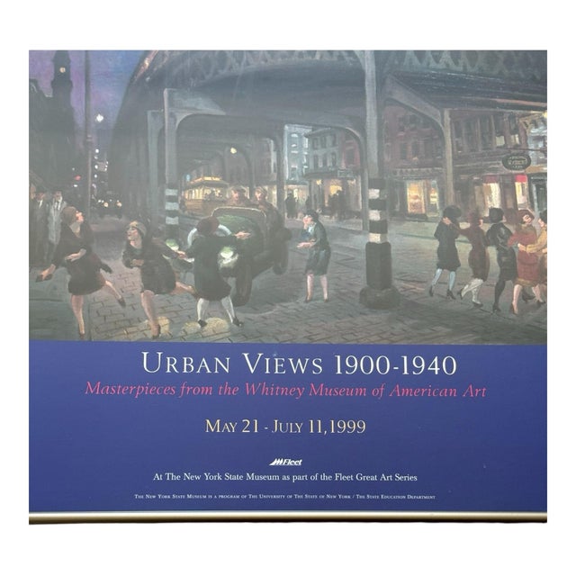 American In the City 1993 Framed Exhibit Poster, Whitney, Sloan - 6th Ave Elevated at 3rd St. For Sale - Image 3 of 6