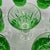 Vintage Emerald Green Cut Crystal Wine Glasses from Cristalería San Carlos, Argentina, 1950s, Set of 8 For Sale - Image 13 of 18