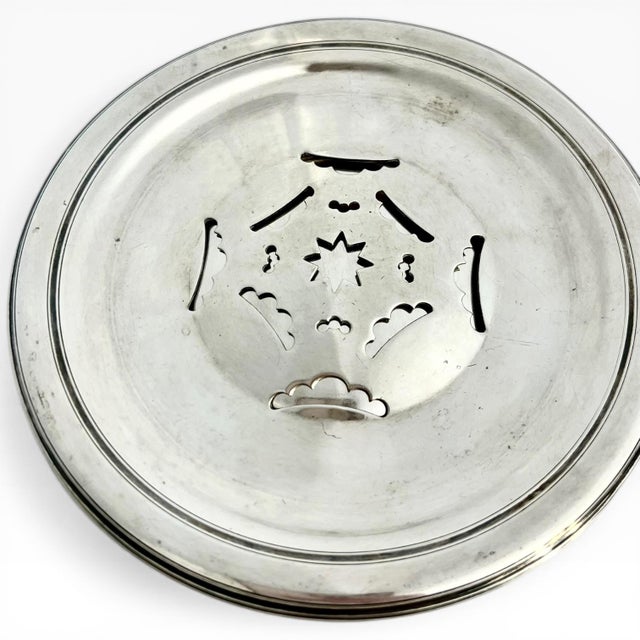 Vintage French Silver Plate Coquillor Butter Press For Sale - Image 12 of 16