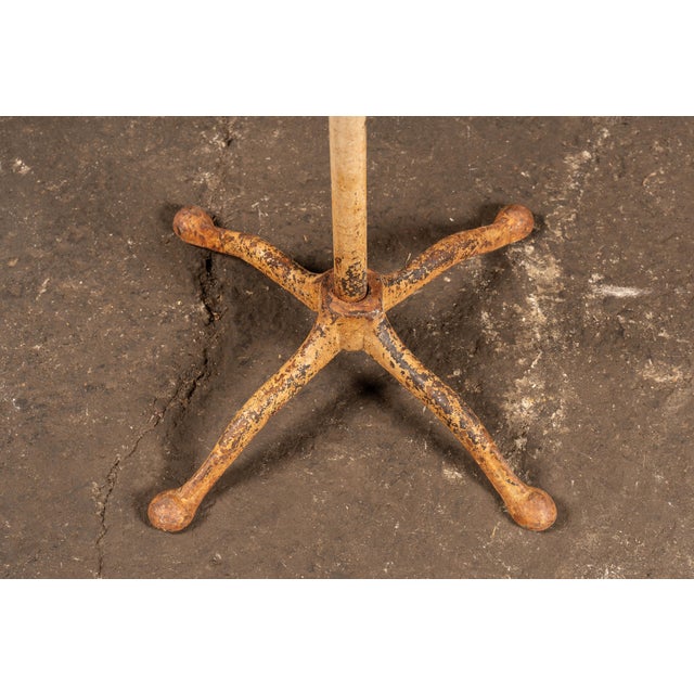 Early 20th Century Antique Chippy Garment Rack in Beige For Sale - Image 5 of 6