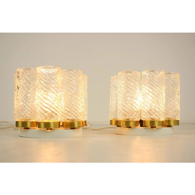 Glass Mid-Century Ceiling Lamps from Napako, 1970s, Set of 2 For Sale - Image 7 of 13