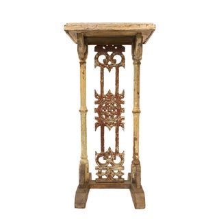 Cast Iron and Wood Bolster For Sale