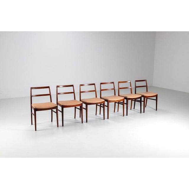 1960s Model 430 Dining Chairs in Rosewood by Arne Vodder for Sibast, 1960s, Set of 6 For Sale - Image 5 of 18