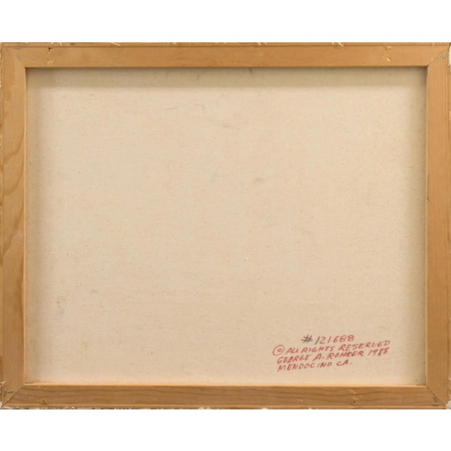 'Pacific Coast Sunset' by George Rohrer, 1988, Art Institute of Chicago, Mendocino, California Artist For Sale - Image 10 of 12